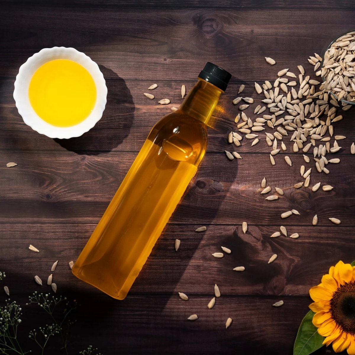 Cold pressed sunflower oil