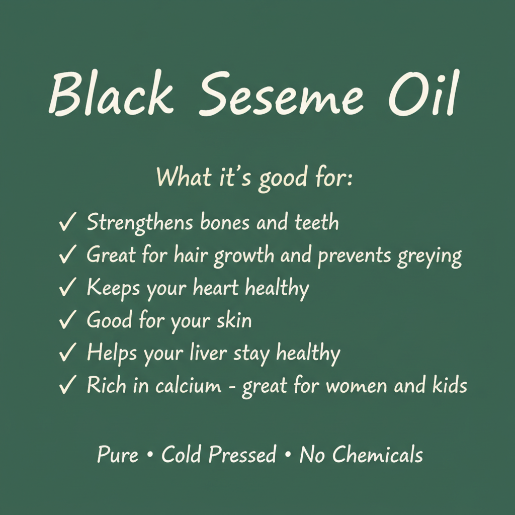 Black Sesame Oil Health Benefits