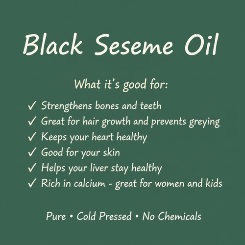 Black Sesame Oil Health Benefits